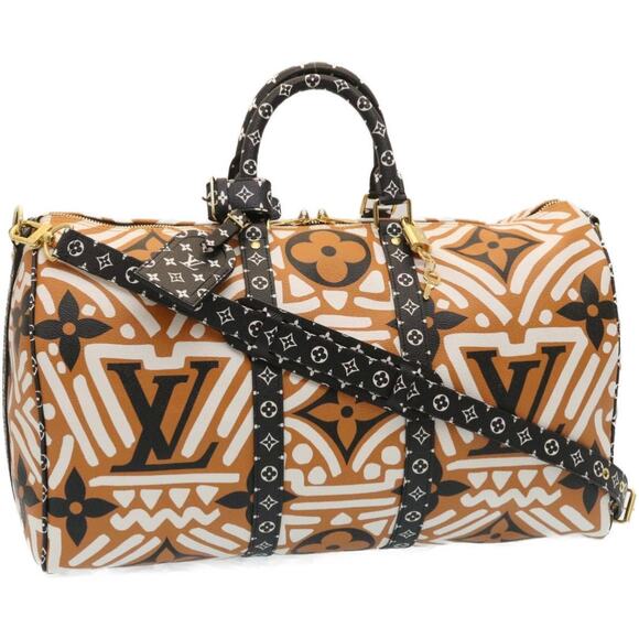 LOUIS VUITTON LV Crafty Keepall Bandouliere 45 Boston Caramel M45473 - Picture 1 of 16